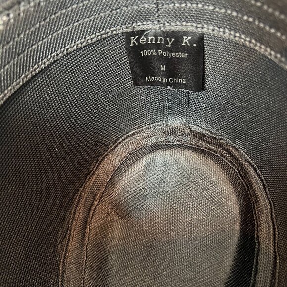 NWOT Modern Stylish Black Laced and Silver Classic Preppy Fedora Polyester - Picture 14 of 16